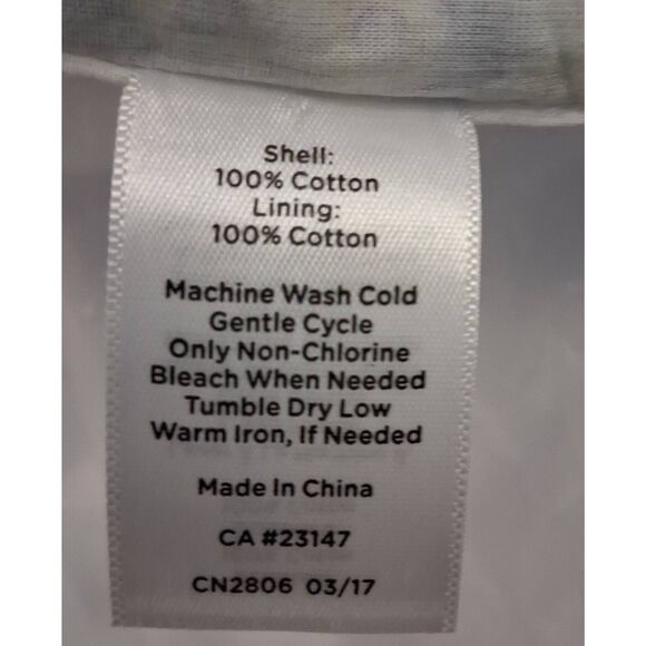 Talbots womens size 10 shift dress blue yellow floral boat neck cotton poplin - Picture 8 of 9